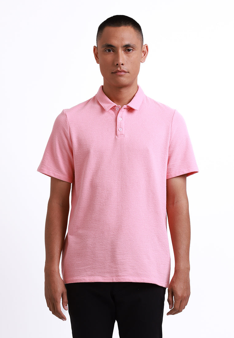 Manzone Polo Shirt Lengan Pendek Pria Justin 02 - Pink