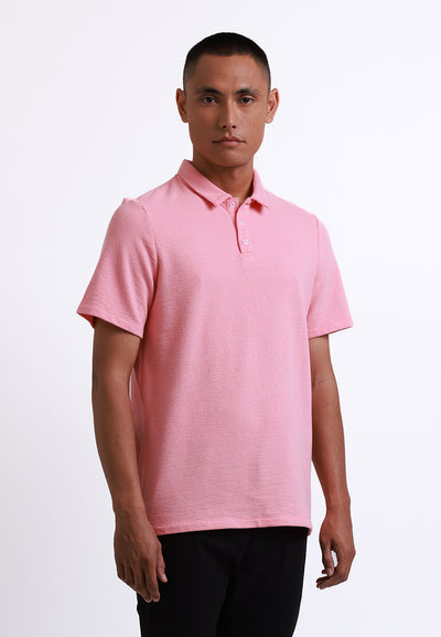 Manzone Polo Shirt Lengan Pendek Pria Justin 02 - Pink