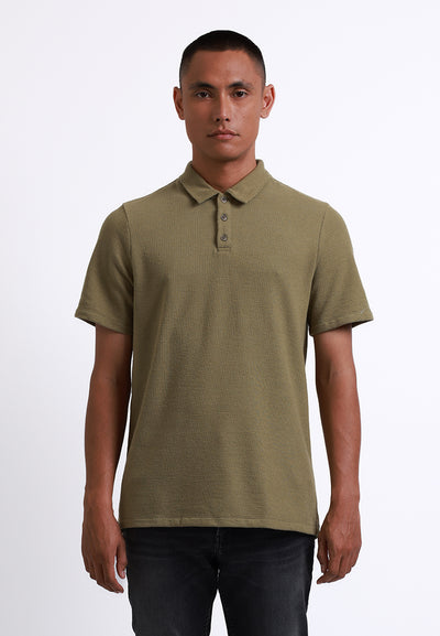 Manzone Polo Shirt Lengan Pendek Pria Justin 01 - Green