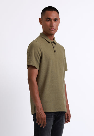 Manzone Polo Shirt Lengan Pendek Pria Justin 01 - Green