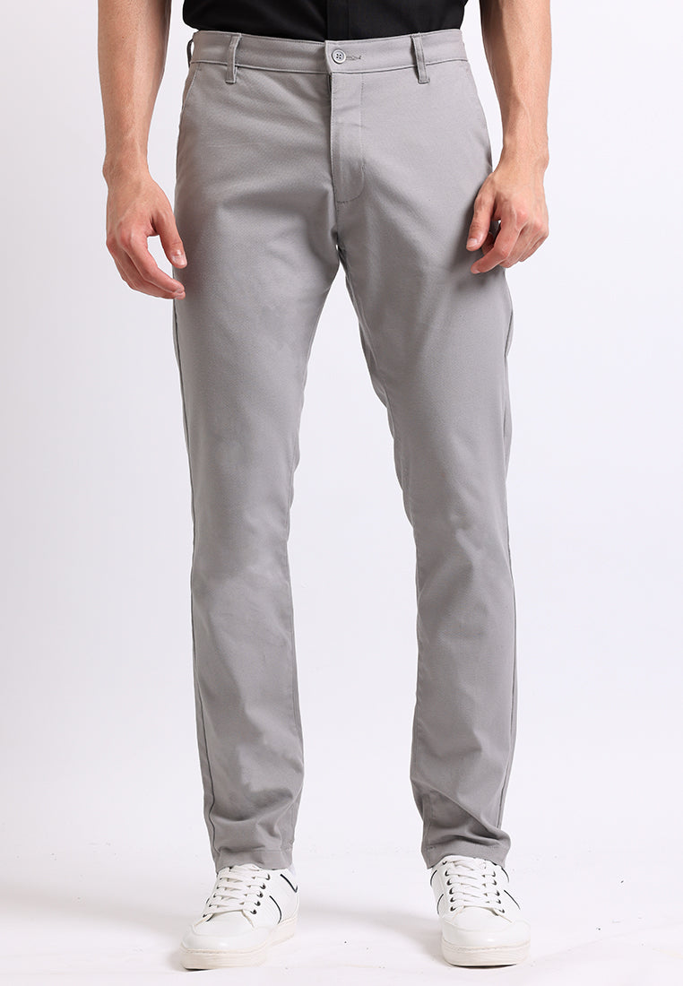 Manzone Celana Panjang Pria Chinos Amir 3 - Grey Light