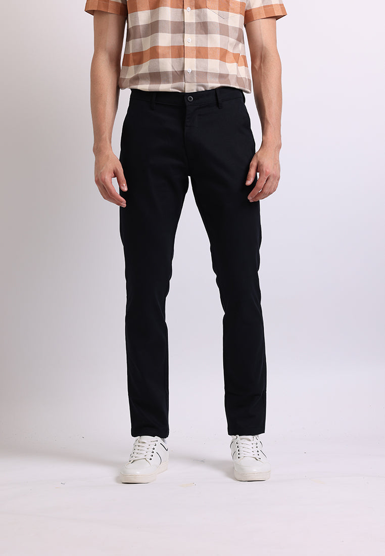 Manzone Celana Panjang Pria Chinos Slim Fit Roku - Black