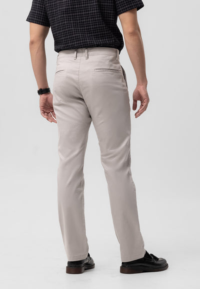 MANZONE - Celana Panjang Chinos Pria Kinjaz Regular Fit - Light Grey