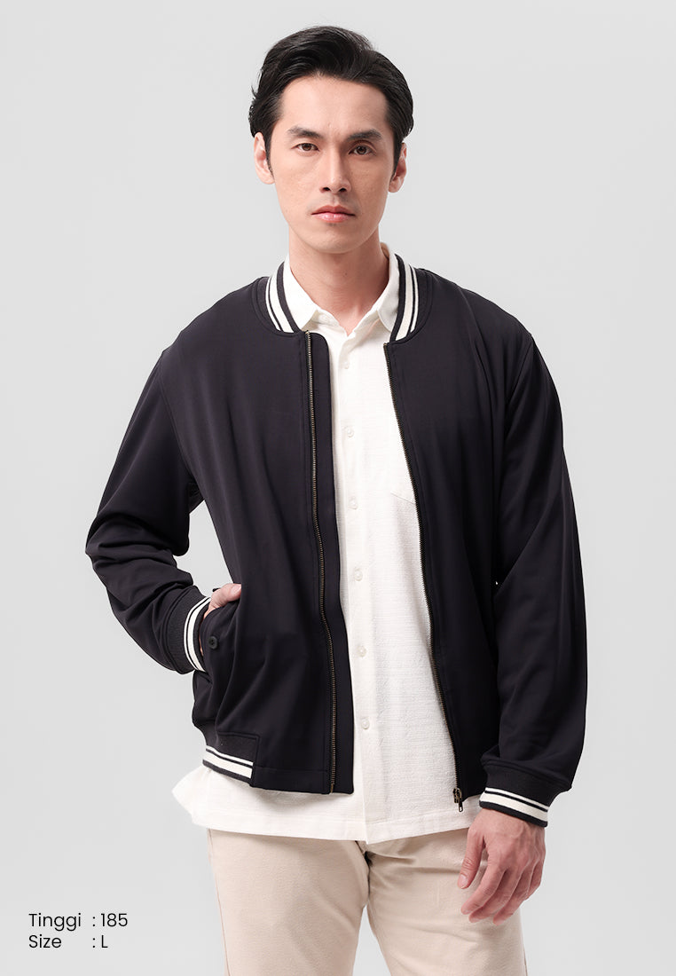 MANZONE - Jacket Pria Trev Comfort Fit - Black