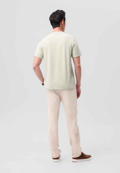 MANZONE - Kaos Stretch Lengan Pendek Pria Moments Slim Fit - Green