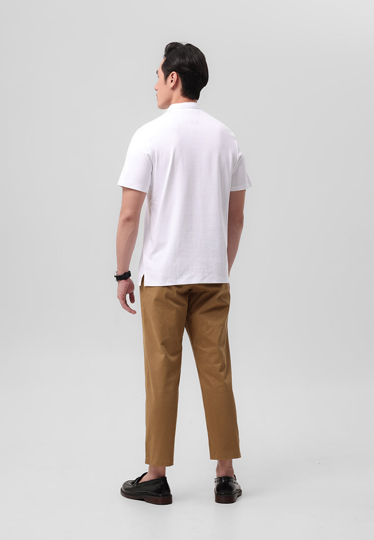 MANZONE - Polo Shirt Lengan Pendek Pria Clark Slim Fit - White