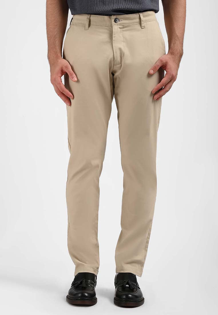 Manzone Celana Panjang Pria Chinos DALABEL 02-  BROWN