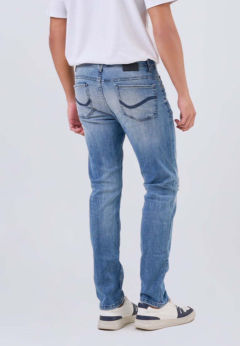 MANZONE - Celana Panjang Denim Pria Ludwig - Light Blue