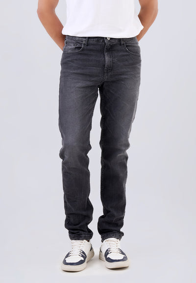 MANZONE - Celana Denim Panjang Pria Borju Slim Fit - Dark Grey