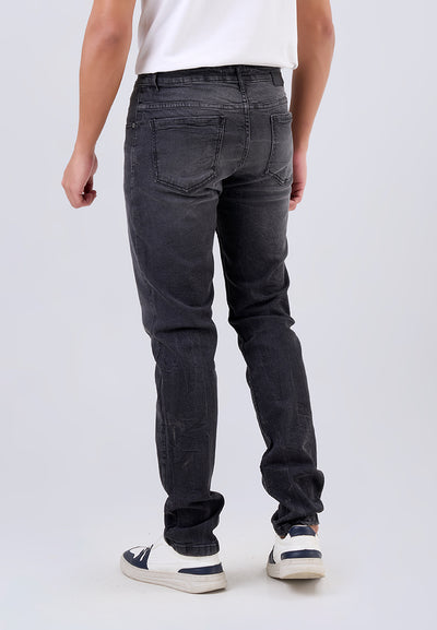 MANZONE - Celana Denim Panjang Pria Borju Slim Fit - Dark Grey