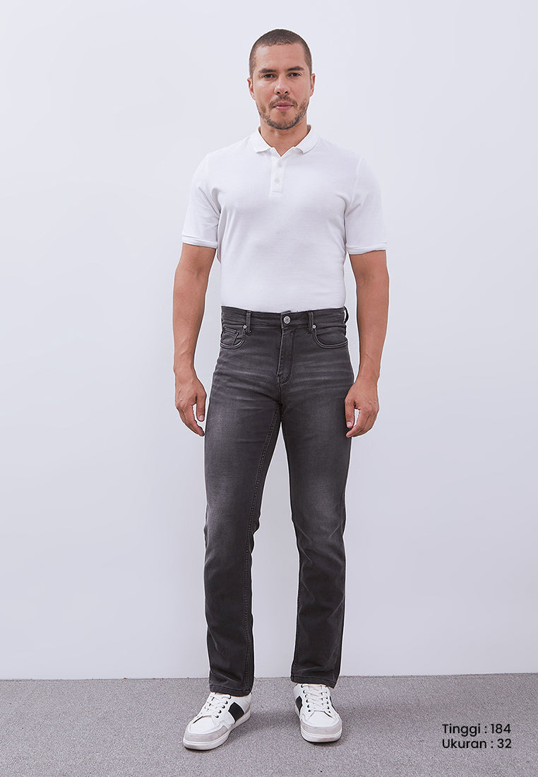 MANZONE - Celana Panjang Denim Pria Torso 02 - Grey