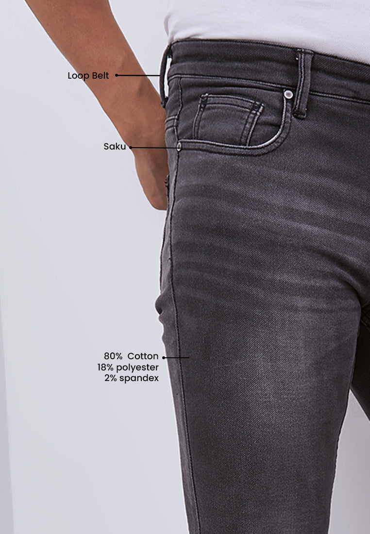 MANZONE - Celana Panjang Denim Pria Torso 02 - Grey