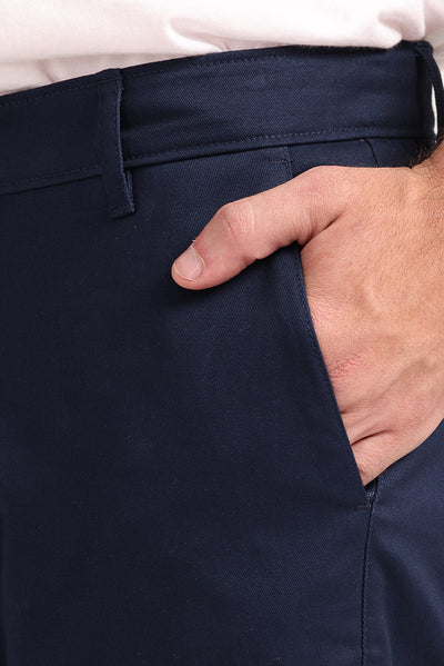 MANZONE - Celana Panjang Pria Chinos Reguler Fit Menno 2 - Navy
