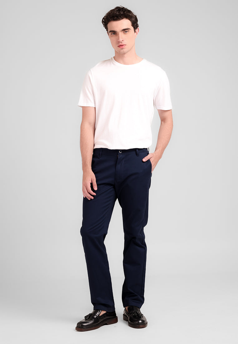 MANZONE - Celana Panjang Pria Chinos Reguler Fit Menno 3 - Navy