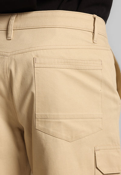 MANZONE - Celana Pendek Bermuda Pria Alief 5 Cargo - Khaki