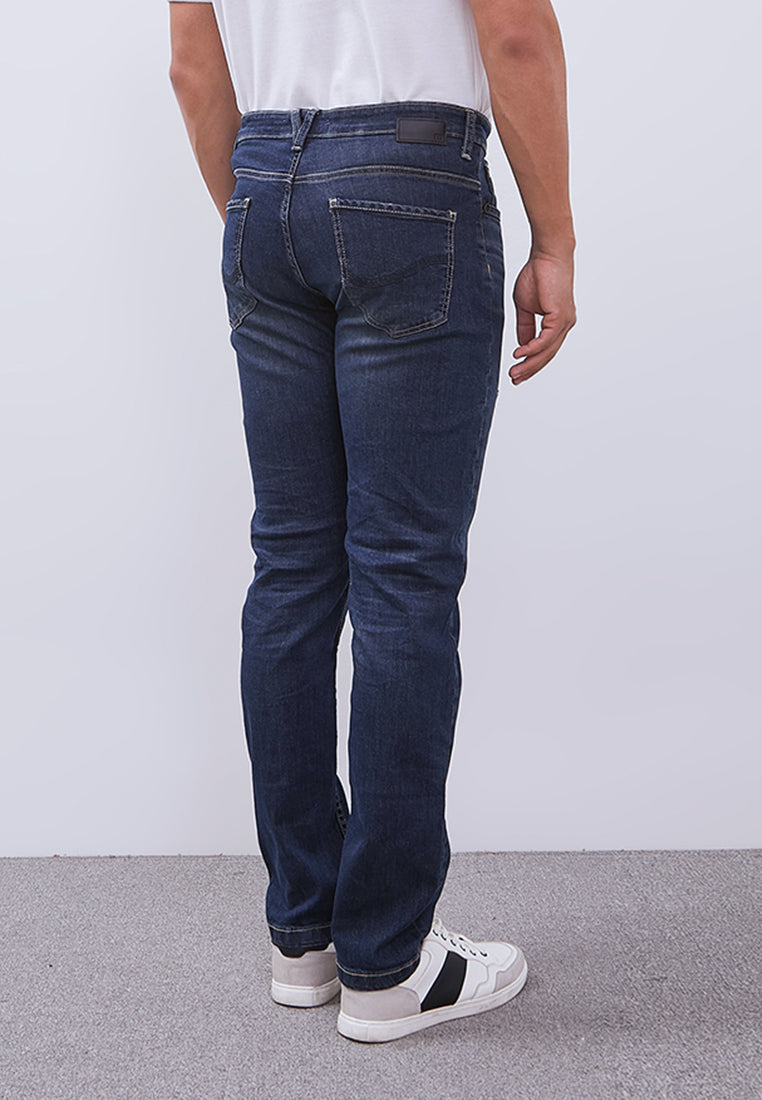 MANZONE - Celana Panjang Denim Pria Xavier Slim Fit - Blue Light