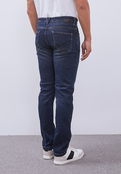MANZONE - Celana Panjang Denim Pria Xavier Slim Fit - Blue Light
