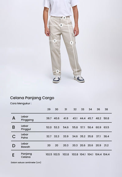 MANZONE - Celana Panjang Cargo Pria Bosila 4 - Black