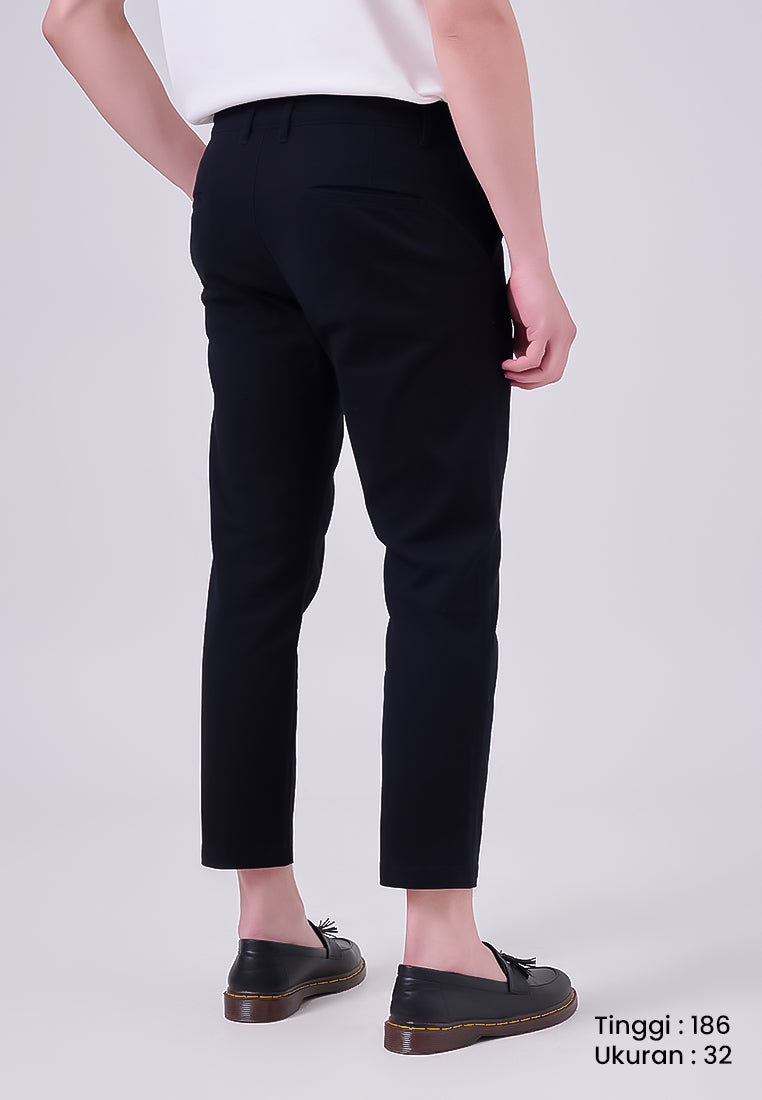 MANZONE - Celana Panjang Ankle Pria Crumbs 1 Relaxed Fit - Black