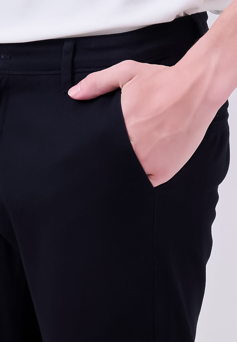 MANZONE - Celana Panjang Ankle Pria Crumbs 1 Relaxed Fit - Black