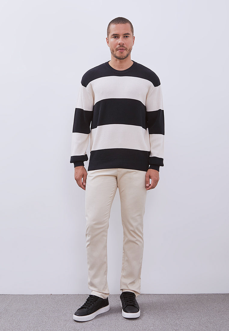 MANZONE - Sweatshirt Lengan Panjang Pria Damaris - Black