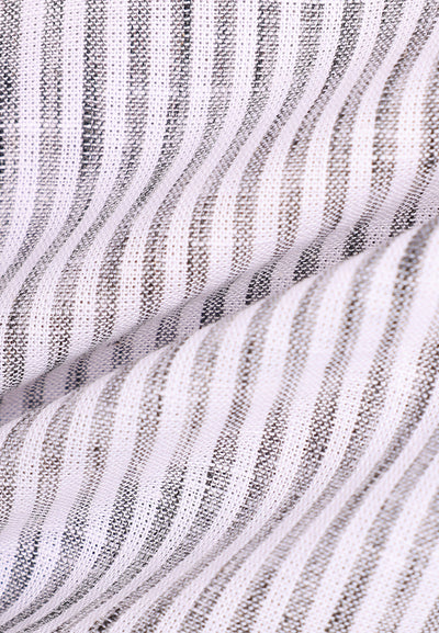 MANZONE - Kemeja Lengan Pendek Pria Maliq 1 Modern Fit - Dark Grey