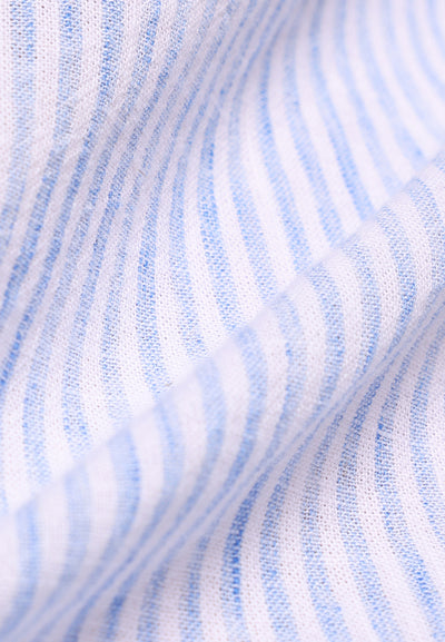 MANZONE - Kemeja Lengan Pendek Pria Maliq 2 Modern Fit - Blue