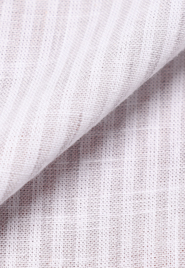 MANZONE - Kemeja Lengan Pendek Pria Maliq 5 Modern Fit - Light Brown