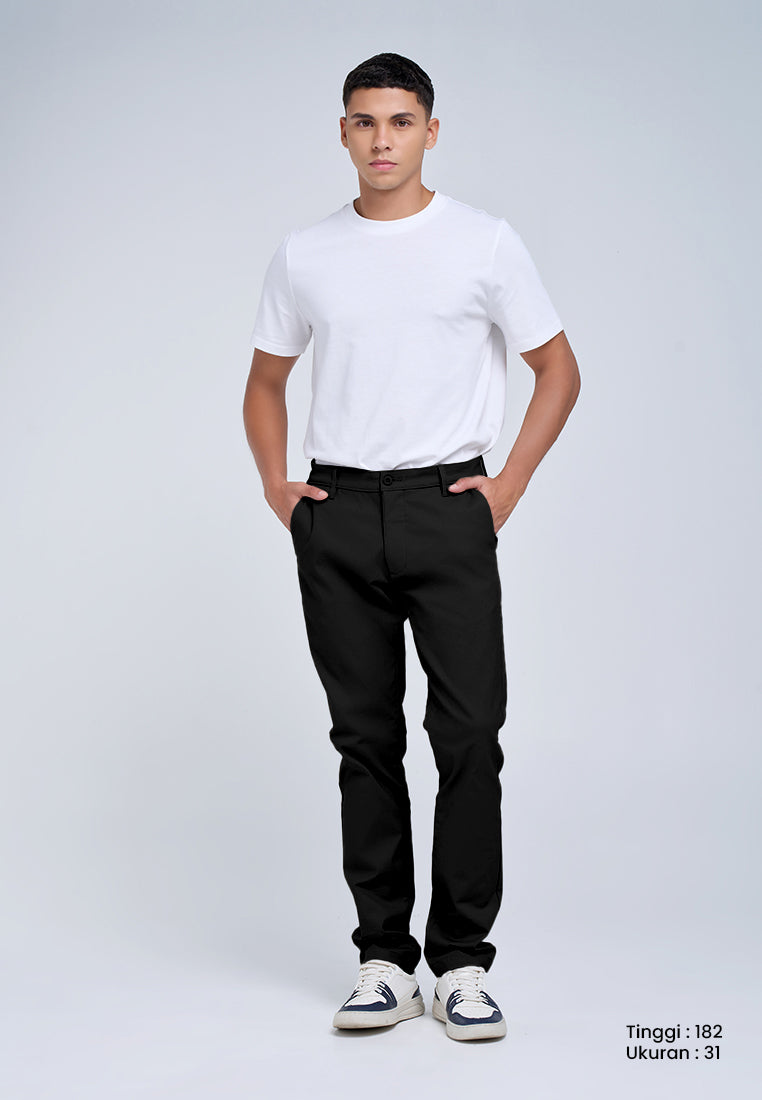MANZONE - Celana Panjang Chinos Pria Morris 6 Slim Fit - Black