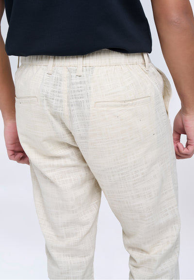 MANZONE - Celana Panjang Pria Tran 3 Reguler Fit - Khaki