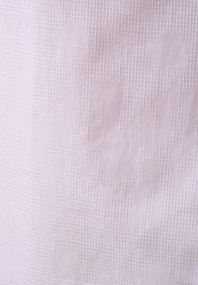 MANZONE - Kemeja Dobby Lengan Panjang Pria Vegard Modern Fit - White