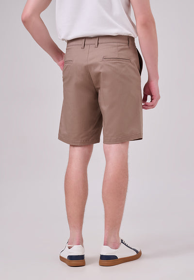 MANZONE - Celana Pendek Bermuda Pria Xak 1 Slim Fit - Brown