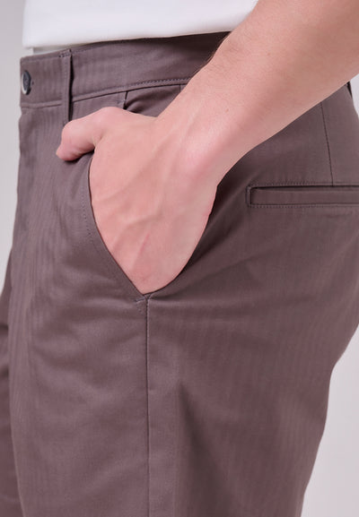 MANZONE - Celana Pendek Bermuda Pria Xak 6 Slim Fit - Dark Grey