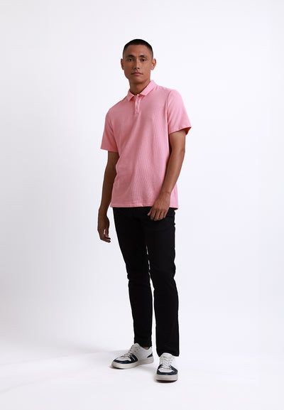 Manzone Polo Shirt Lengan Pendek Pria Justin 02 - Pink