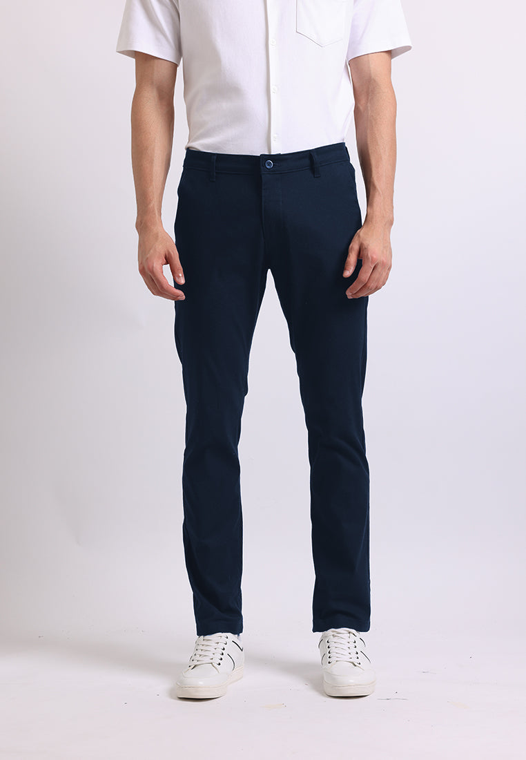 Manzone Celana Panjang Chinos Pria Amir 5 - Dark Navy