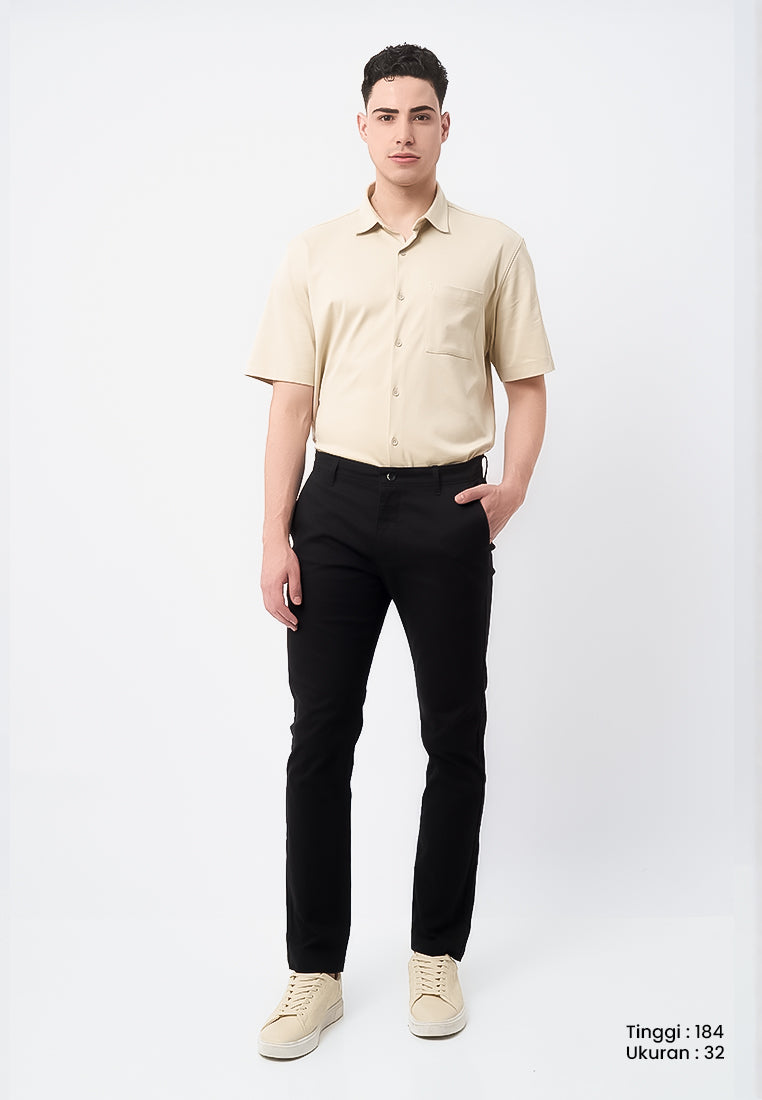 MANZONE - Celana Panjang Pria Chinos Zarco 2 Slim Fit - Black