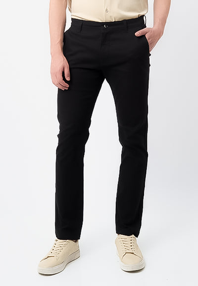 MANZONE - Celana Panjang Pria Chinos Zarco 2 Slim Fit - Black