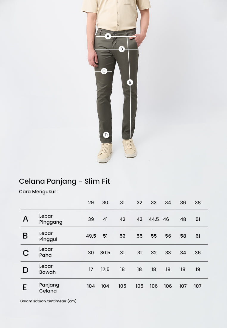 MANZONE - Celana Panjang Pria Chinos Zarco 2 Slim Fit - Black