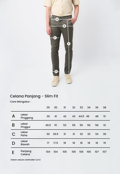 MANZONE - Celana Panjang Pria Chinos Zarco 2 Slim Fit - Black