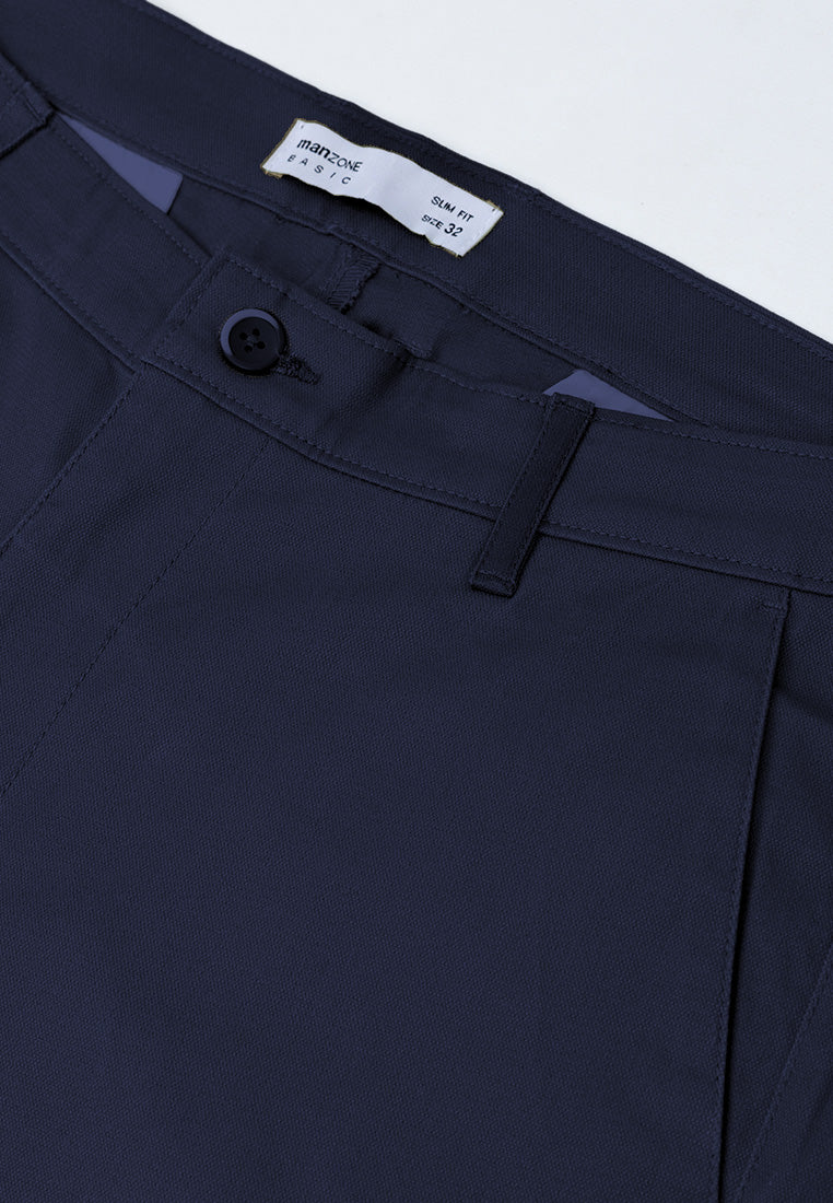 MANZONE - Celana Panjang Pria Chinos Zarco 4 Slim Fit - Navy
