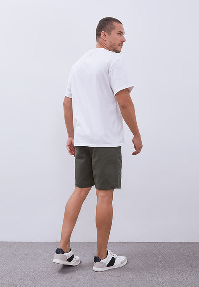 MANZONE - Kaos Lengan Pendek Pria Attitude Relaxed Fit - White