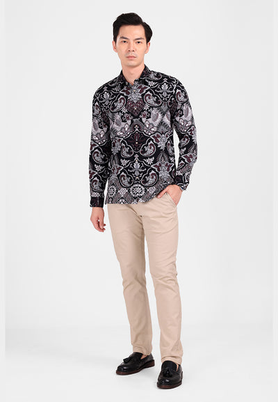 MANZONE - Kemeja Batik Lengan Panjang Pria Daranjaka 1 Modern Fit