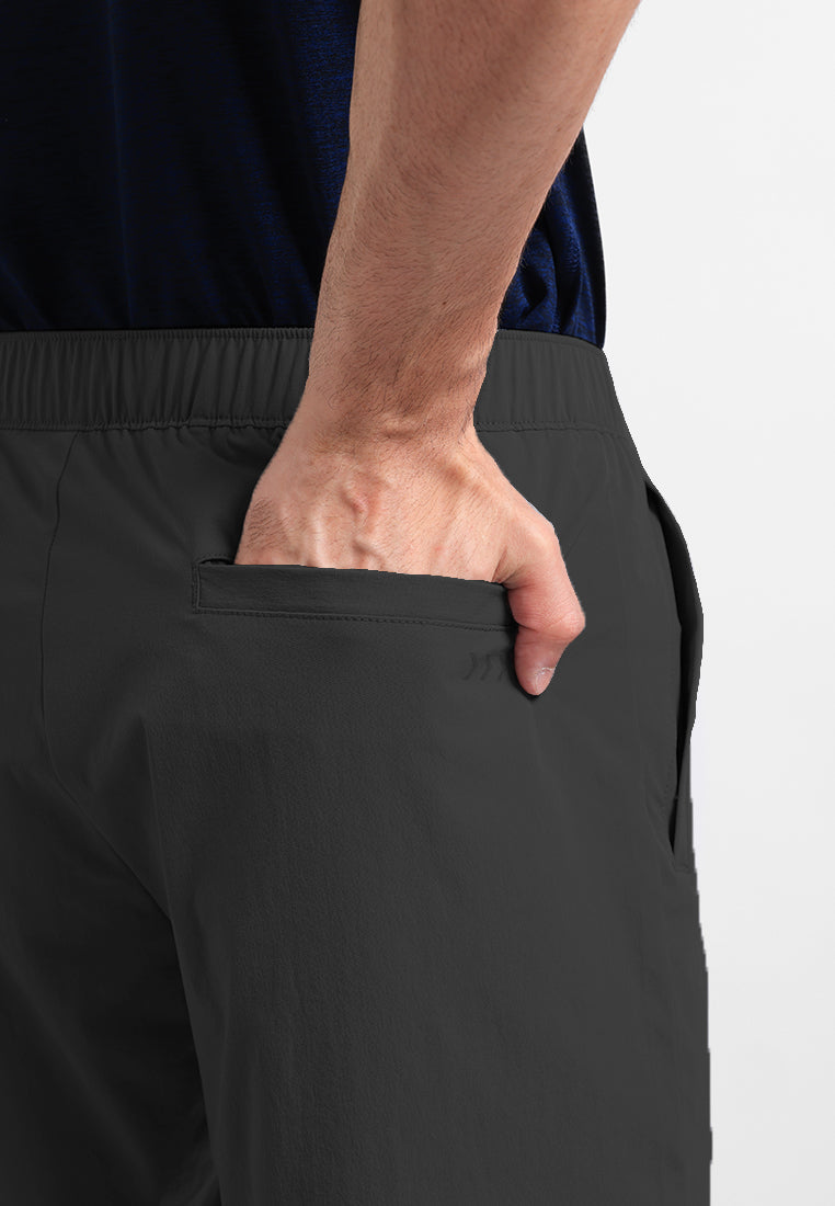 Manzone Celana Pendek Bermuda Pria Regular Fit Harago 4 - Dark Grey