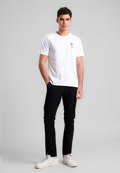 MANZONE - Kaos Lengan Pendek Pria Miller 01 Slim Fit - White