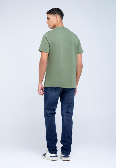MANZONE - Polo Shirt Lengan Pendek Pria Maika 04 Slim Fit - Green