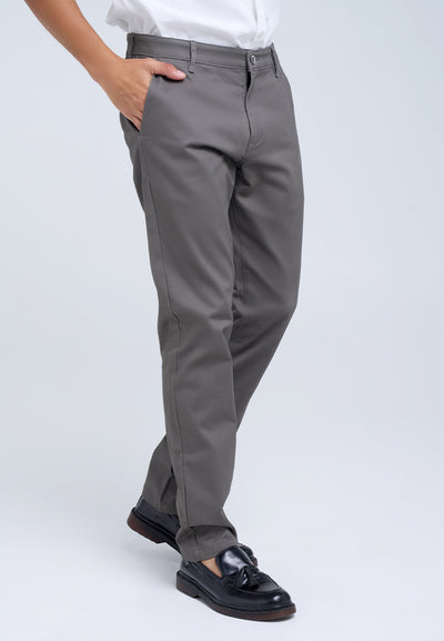 MANZONE - Celana Panjang Chinos Pria Lorenzo 03 Slim Fit - Dark Grey