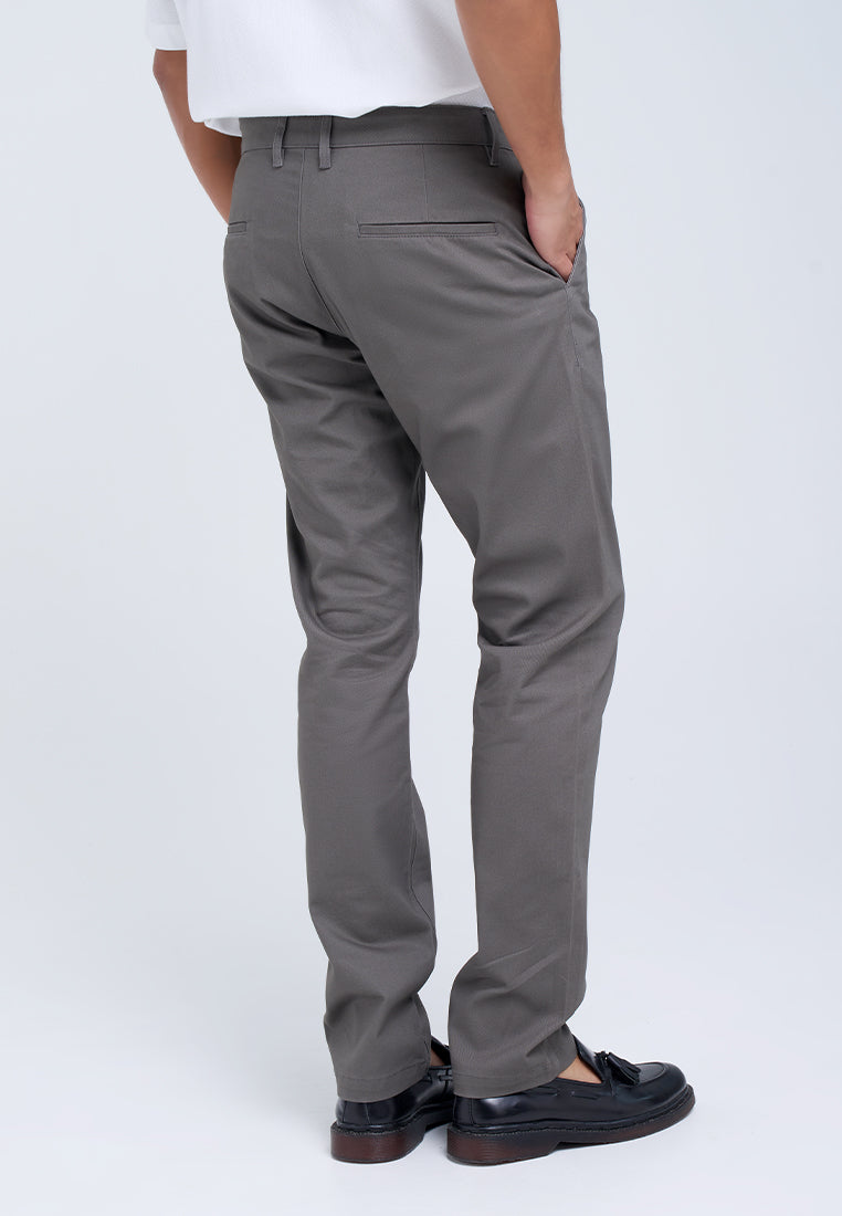 MANZONE - Celana Panjang Chinos Pria Lorenzo 03 Slim Fit - Dark Grey