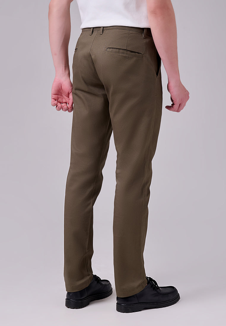 MANZONE - Celana Panjang Chinos Pria Lorenzo 07 Slim Fit - Olive