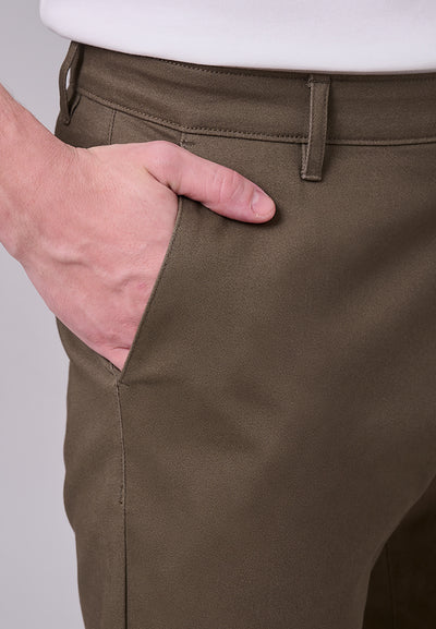 MANZONE - Celana Panjang Chinos Pria Lorenzo 07 Slim Fit - Olive