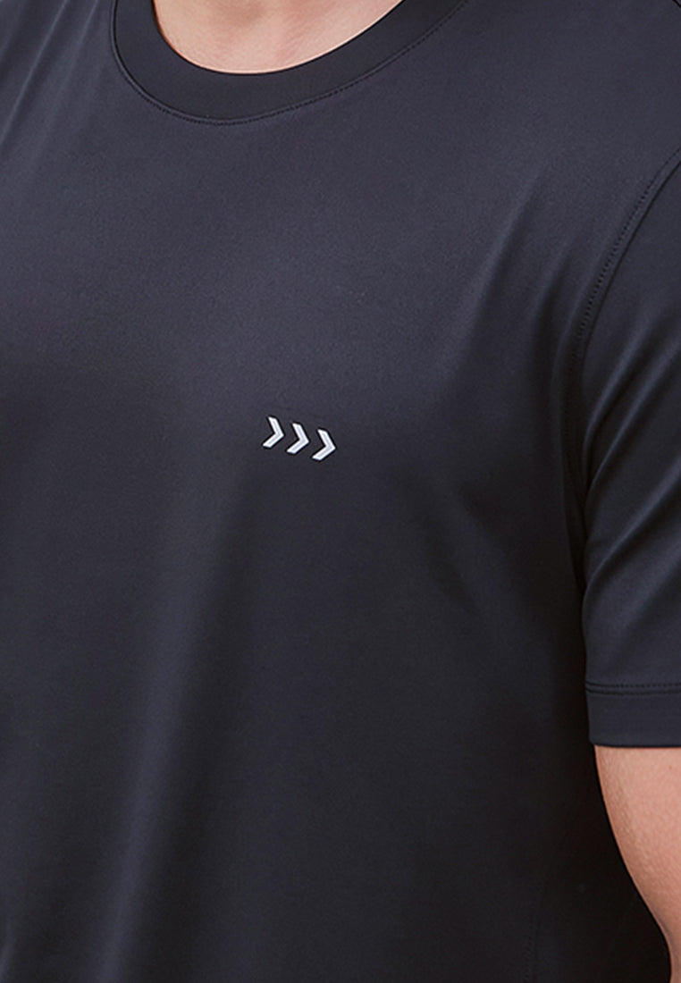 MANZONE - Kaos Jersey Lengan Pendek Pria Bolt 01 Slim Fit - Black
